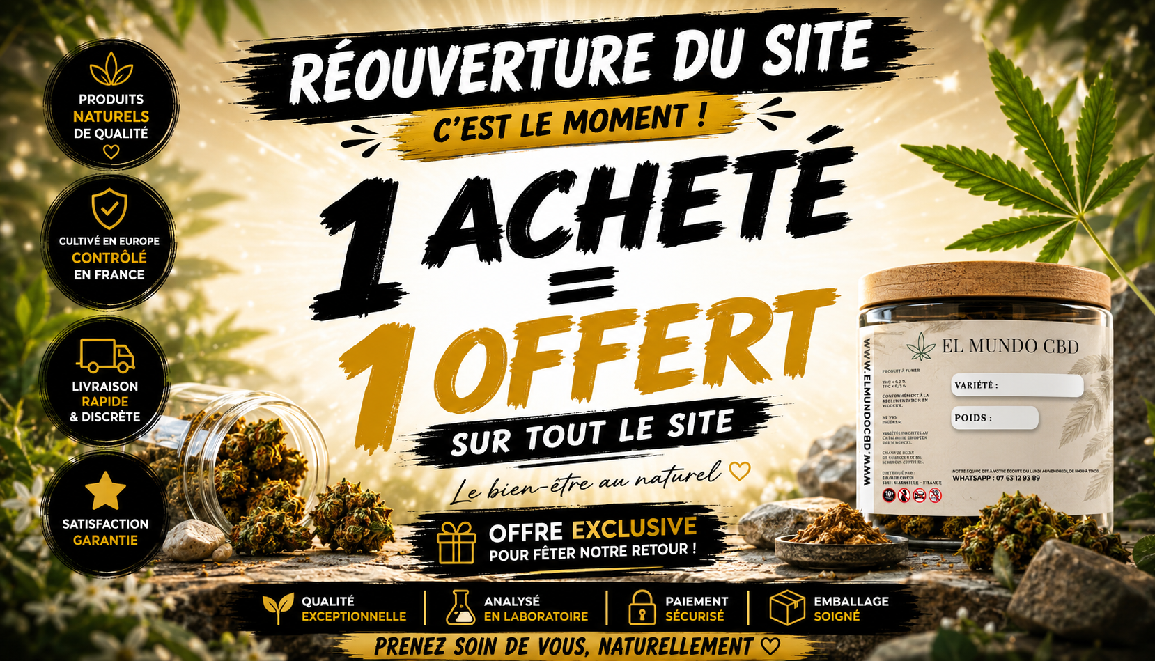 Le meilleur du CBD légal, sélectionné pour vous.