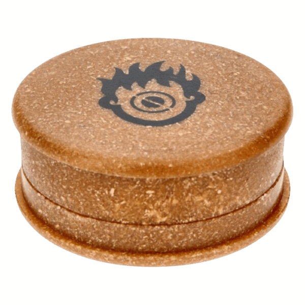 Grinder Chanvre Biodégradable ZigZag Brun 3 Parties – 60mm